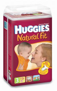 Huggies   Natural Fit 4-9  56 .